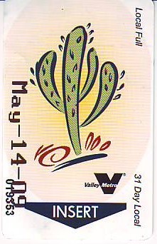 April/May Valley Metro bus pass